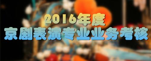 可以看美女被操的网站国家京剧院2016年度京剧表演专业业务考...